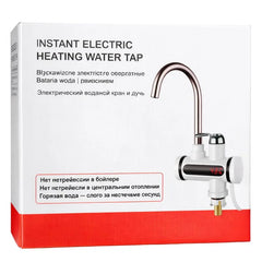 Premium Electric Instant Heating Faucet | Digital Temperature Display | Metal handle | Kitchen & Bathroom Hot Water Tap